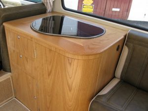 Specialist VW Volkswagen Campervan Wood Cabinets Interiors and Seat Retrim Service CCR Auto Trim