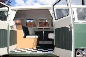 Specialist VW Volkswagen Campervan Wood Cabinets Interiors and Seat Retrim Service CCR Auto Trim