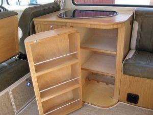 Specialist VW Volkswagen Campervan Wood Cabinets Interiors and Seat Retrim Service CCR Auto Trim