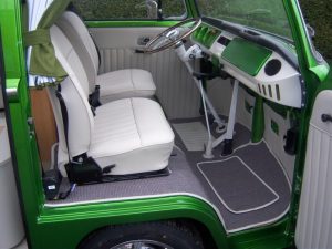 Metallic Green Campervan Interior and Seat Retrim CCR Auto Trim Loughborough