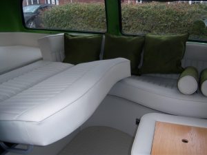 Metallic Green Campervan Interior and Seat Retrim CCR Auto Trim Loughborough