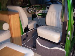 Metallic Green Campervan Interior and Seat Retrim CCR Auto Trim Loughborough