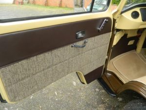 Brown Campervan Door and Seat Retrim Services CCR Auto Trim