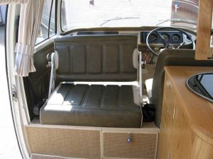 Specialist VW Volkswagen Campervan Wood Cabinets Interiors and Seat Retrim Service CCR Auto Trim