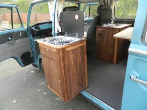 Specialist VW Volkswagen Campervan Wood Cabinets Interiors and Seat Retrim Service CCR Auto Trim