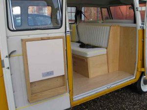 Specialist VW Volkswagen Campervan Wood Cabinets Interiors and Seat Retrim Service CCR Auto Trim