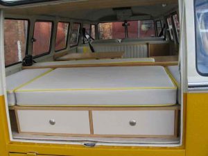 Specialist VW Volkswagen Campervan Wood Cabinets Interiors and Seat Retrim Service CCR Auto Trim