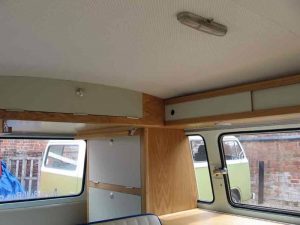 Specialist VW Volkswagen Campervan Wood Cabinets Interiors and Seat Retrim Service CCR Auto Trim