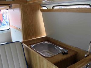 Specialist VW Volkswagen Campervan Wood Cabinets Interiors and Seat Retrim Service CCR Auto Trim