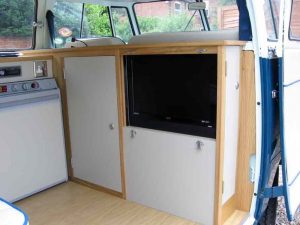 Specialist VW Volkswagen Campervan Wood Cabinets Interiors and Seat Retrim Service CCR Auto Trim