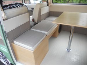 Specialist VW Volkswagen Campervan Wood Cabinets Interiors and Seat Retrim Service CCR Auto Trim