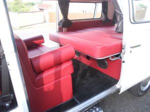 Specialist VW Volkswagen Campervan Wood Cabinets Interiors and Seat Retrim Service CCR Auto Trim Loughborough