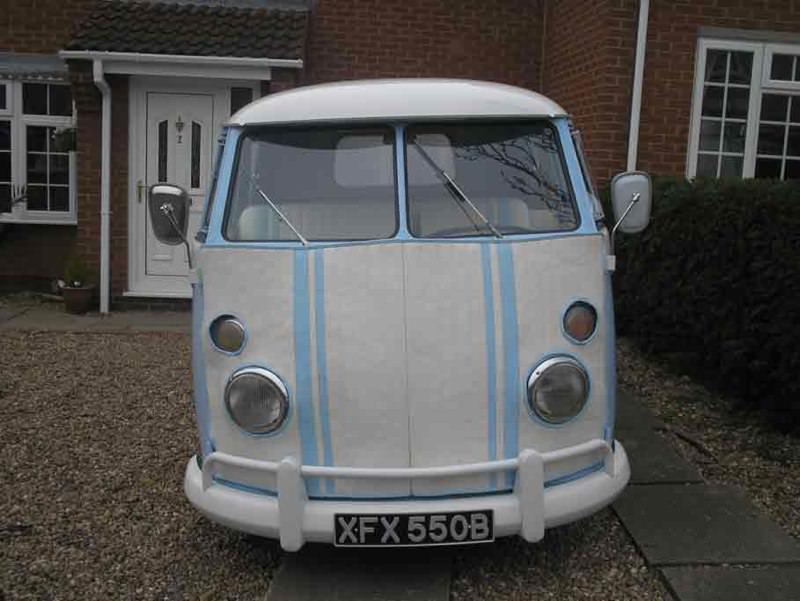 Blue crew cab