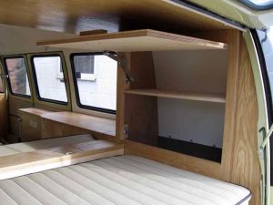 Specialist VW Volkswagen Campervan Wood Cabinets Interiors and Seat Retrim Service CCR Auto Trim