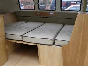 Specialist VW Volkswagen Campervan Wood Cabinets Interiors and Seat Retrim Service CCR Auto Trim Loughborough