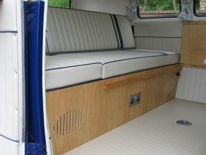 Specialist VW Volkswagen Campervan Wood Cabinets Interiors and Seat Retrim Service CCR Auto Trim