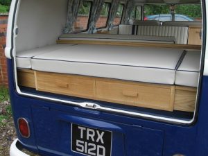 Specialist VW Volkswagen Campervan Wood Cabinets Interiors and Seat Retrim Service CCR Auto Trim