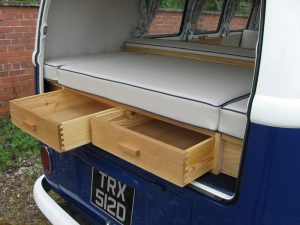 Specialist VW Volkswagen Campervan Wood Cabinets Interiors and Seat Retrim Service CCR Auto Trim