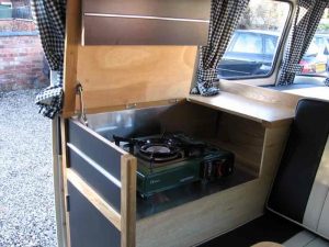 Specialist VW Volkswagen Campervan Wood Cabinets Interiors and Seat Retrim Service CCR Auto Trim