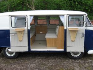 Specialist VW Volkswagen Campervan Wood Cabinets Interiors and Seat Retrim Service CCR Auto Trim