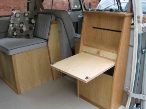 Specialist VW Volkswagen Campervan Wood Cabinets Interiors and Seat Retrim Service CCR Auto Trim