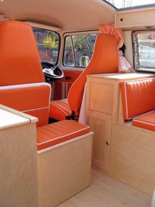 Orange 76 Bay Seat Retrim and Interior Service CCR Auto Trim Loughborough