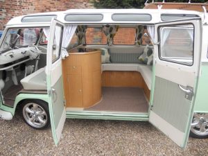 Specialist VW Volkswagen Campervan Wood Cabinets Interiors and Seat Retrim Service CCR Auto Trim Loughborough