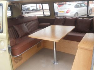 Specialist VW Volkswagen Campervan Wood Cabinets Interiors and Seat Retrim Service CCR Auto Trim