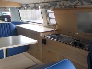 Specialist VW Volkswagen Campervan Wood Cabinets Interiors and Seat Retrim Service CCR Auto Trim