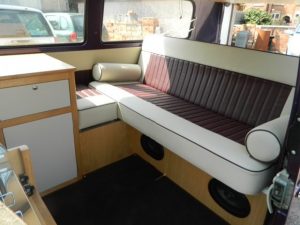 Specialist VW Volkswagen Campervan Wood Cabinets Interiors and Seat Retrim Service CCR Auto Trim Loughborough