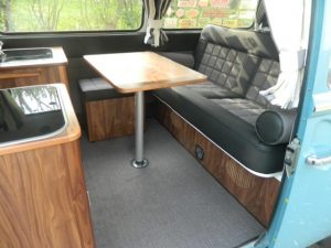 Specialist VW Volkswagen Campervan Wood Cabinets Interiors and Seat Retrim Service CCR Auto Trim