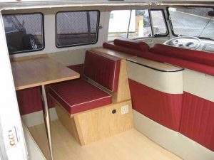 Specialist VW Volkswagen Campervan Wood Cabinets Interiors and Seat Retrim Service CCR Auto Trim