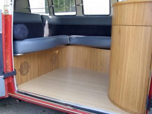 Specialist VW Volkswagen Campervan Wood Cabinets Interiors and Seat Retrim Service CCR Auto Trim