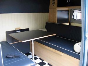 Specialist VW Volkswagen Campervan Wood Cabinets Interiors and Seat Retrim Service CCR Auto Trim Loughborough