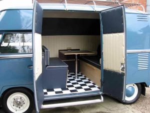 Specialist VW Volkswagen Campervan Wood Cabinets Interiors and Seat Retrim Service CCR Auto Trim Loughborough