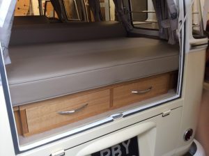 Specialist VW Volkswagen Campervan Wood Cabinets Interiors and Seat Retrim Service CCR Auto Trim Loughborough