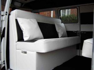 Specialist VW Volkswagen Campervan Wood Cabinets Interiors and Seat Retrim Service CCR Auto Trim Loughborough